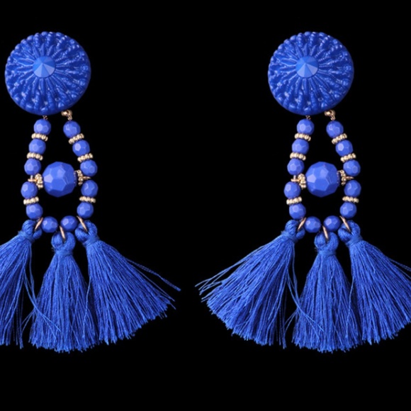 Jewelry - Tassel earring BLUE